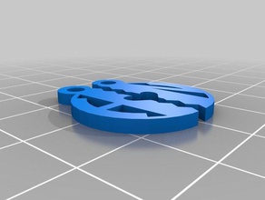 my customized half heart monogram pendant jewelry 3d print model - Mito3D