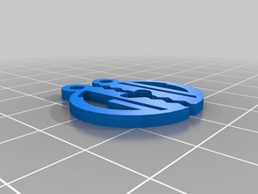özelleştirilmiş yarım kalp monogram kolye benim takı 3d print model - Mito3D