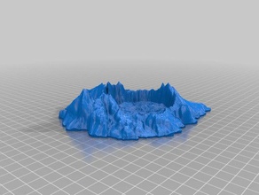 crater lake 28mm gaming toy & game accessories 40k wh40k mercs 3d print model - Mito3D