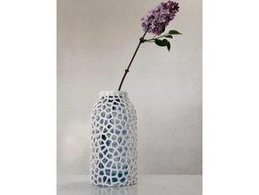voronoi pet bottle vase decor 3d print model - Mito3D