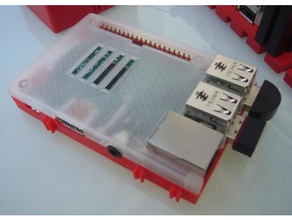 fischertechnik raspberry pi Gehäuse-Unterseite Bau-Spielzeug 3d print model - Mito3D