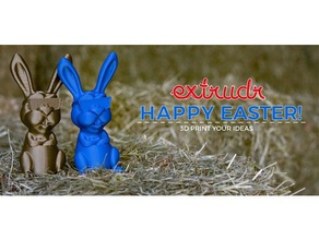 easter bunny extrudr 3d printing 3d print model - Mito3D