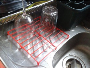 draining rack kitchen & dining kitchenware 3d print model - Mito3D