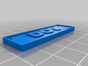 dov key chain signs & logos customized 3d print model - Mito3D
