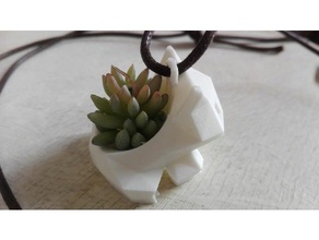 low poly bulbasaur collier accessoires plantpot pokemon 3d print model - Mito3D