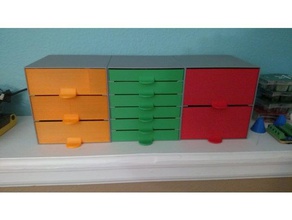 parte del gabinete cajón de los diferentes opciones portaherramientas y cajas 3d print model - Mito3D