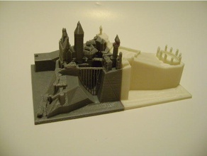 hogwarts edifícios e estruturas harry potter 3d print model - Mito3D