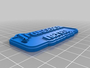 francesca keychains customized 3d print model - Mito3D
