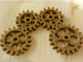engrenages personnalisé cog travail l'art interactif les rouages roue dentée steampunk engins 3d print model - Mito3D