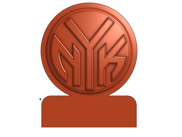 new york knicks logotipo da decoração sinais e logotipos nba nova iorque 3D print model - Mito3D