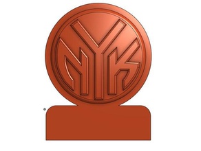 new york knicks logo decoration signs & logos nba 3d print model - Mito3D