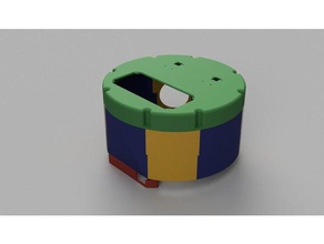 robotgeek geekbot - cakebot shell robotics 2wd bot cake robot rover 3d print model - Mito3D