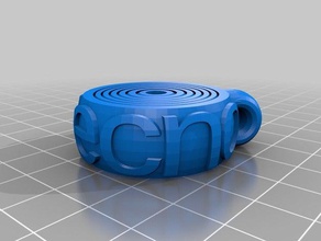 gyroscopique de détente keyring paztecno personnalisé 3d print model - Mito3D