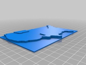 texas montana de aprendizagem personalizado 3d print model - Mito3D