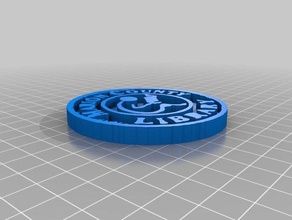 targhetta monete & distintivi 3d print model - Mito3D