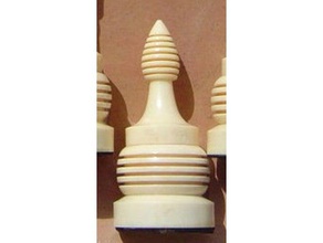 Elfenbein Schachspiel bishop 3d-drucken 3d print model - Mito3D
