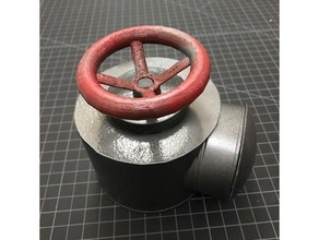 steam punk valve knob props parts steampunk 3d print model - Mito3D