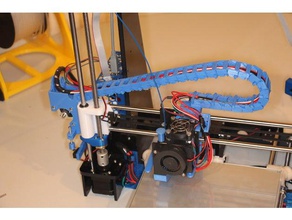 y cable chain extruder z-enstop anet a8 - left side 3d printing 3d print model - Mito3D