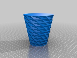 meine angepasste verdrehten polygon vase Container kundengebundene 3d print model - Mito3D