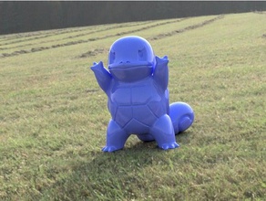 remixed squirtle appears toys & games nintendo pokemon figures schiggy 3d print model - Mito3D