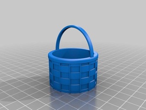 a cesta de páscoa adereços 3d print model - Mito3D