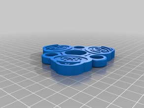 ohio state brutus fidget spinner - wingnut2k 1 toys & games hand toy 3d print model - Mito3D