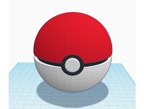pokeball - solid toy & game accessories easy print pokemon go 3d print model - Mito3D