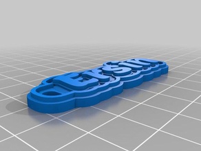 ersin keychains customized 3d print model - Mito3D