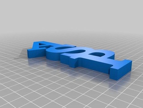 la mia su misura variabile word asp sculture 3d print model - Mito3D