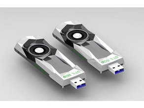 USB-Stick-case - nvidia geforce Gründer edition computer allinone genial Fall container Speicher Modell g unterstützen pendrive tragbare 3d print model - Mito3D