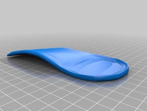 my customized orthotic insoles customizeable right 3d print model - Mito3D