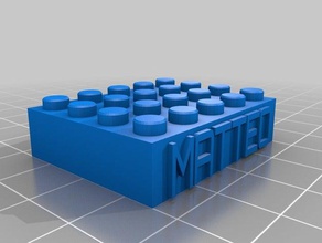 lego matteo 5x4 construction toys customized 3d print model - Mito3D