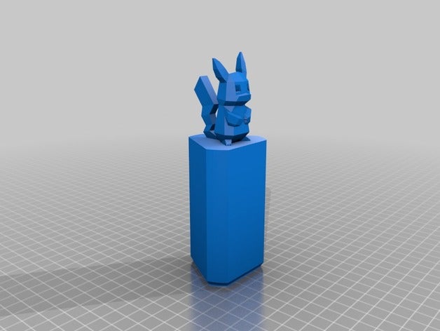pikachu spool holder microdelta rework 3d printer accessories accessory micro delta 3D print model - Mito3D