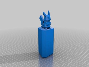 pikachu soporte de bobina microdelta renovación Impresora 3d accesorios accesorio micro delta 3d print model - Mito3D