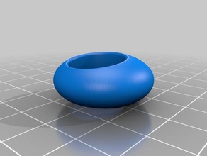 excentric smooth ring rings jewelery 3d print model - Mito3D