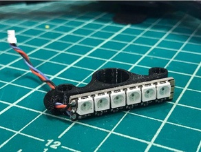 saturn multirotors titan-x 225 beeper led bar holder r c vehicles 3d print model - Mito3D