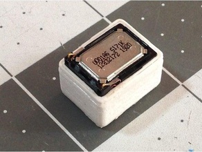 micro de la caja del altavoz sonido cámara paramétricas r c vehículos 15mm 16mm dfplayer openscad sonidos 3d print model - Mito3D