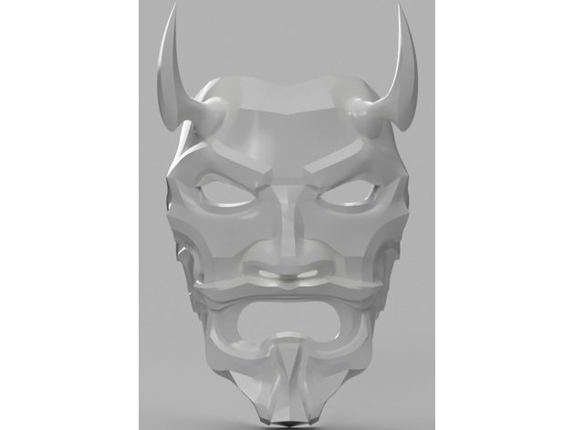 oncle oni masque accessoires de jeu hannya samurai 3D print model - Mito3D