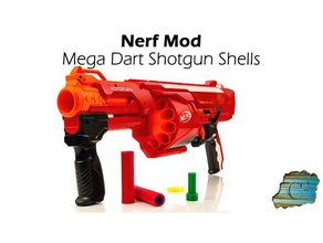 nerf mega shotgun shells toys & games nerfgun ammo dart gun 3d print model - Mito3D