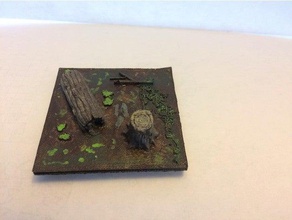 terrain forestier de la tuile jeux 28mm miniature le mdn tuiles donjons dragons fantaisie jeu openlock rpg prop 3d print model - Mito3D