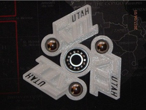 utah jazz fidget spinner - wingnut2k jouets & jeux main jouet le de l'utah 3d print model - Mito3D