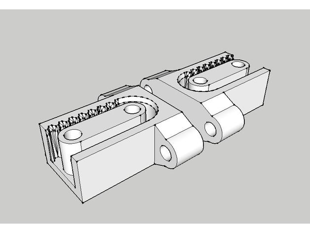 gt2 tensor de la correa Impresora 3d las piezas el cinturón clip 3D print model - Mito3D