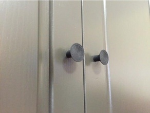 cóncava de la perilla del gabinete las piezas repuesto manejar puerta cajón extracción 3d print model - Mito3D