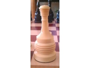 de marfil ajedrez la reina La impresión en 3d pieza 3d print model - Mito3D