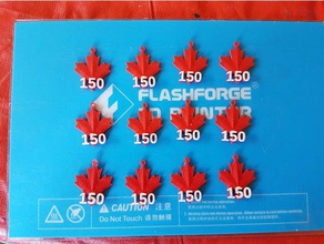 canada 150 earrings canada150 day 3d print model - Mito3D