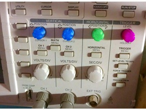 osciloscópio botão - tek eletrônica knob âmbito de aplicação tektronix 3d print model - Mito3D