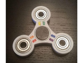 incrustation de spinner jouets mécaniques fidget multicolore plusieurs parties 3d print model - Mito3D