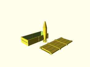 caja de munición plus shell r c vehículos panzerfaust 3d print model - Mito3D