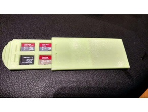 sd card holder - memory stick electronics micro 3d print model - Mito3D