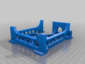 anet a8 rear brace modified 3d printer parts upgrade frame 3d print model - Mito3D